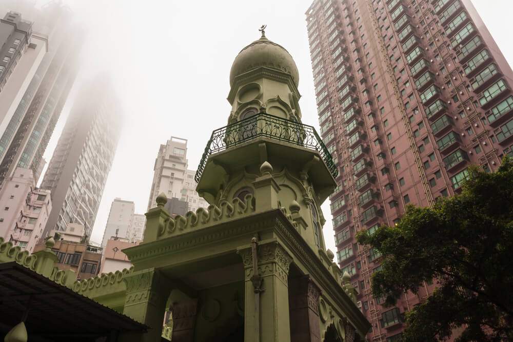  Jamia Mosque on Shelley Street Hong Kong