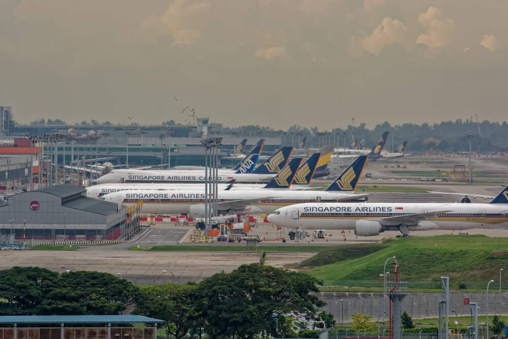 Changi Airport Singapore Airlines Parking Bay