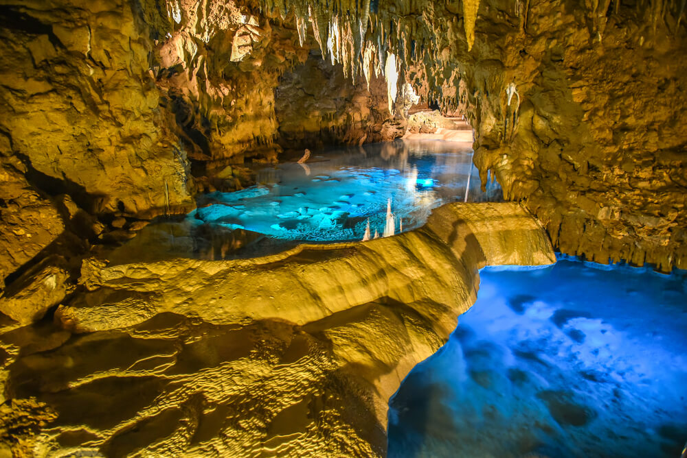 Gyokusendo Cave in Okinawa island, Japan